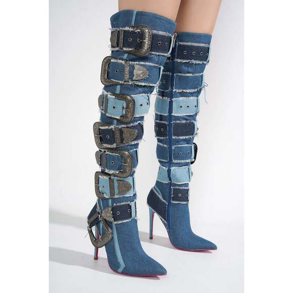 NWT**CAPE ROBBIN SHEA - DENIM DENIM 5.5 | ALL OFFERS / COUNTEROFFERS WELCOME - Picture 5 of 7